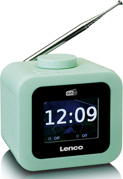 Lenco CR-620 DAB+ Uhrenradio - Radiowecker mit 3“ TFT Farbdisplay - PLL FM - 40 Senderspeicher für F