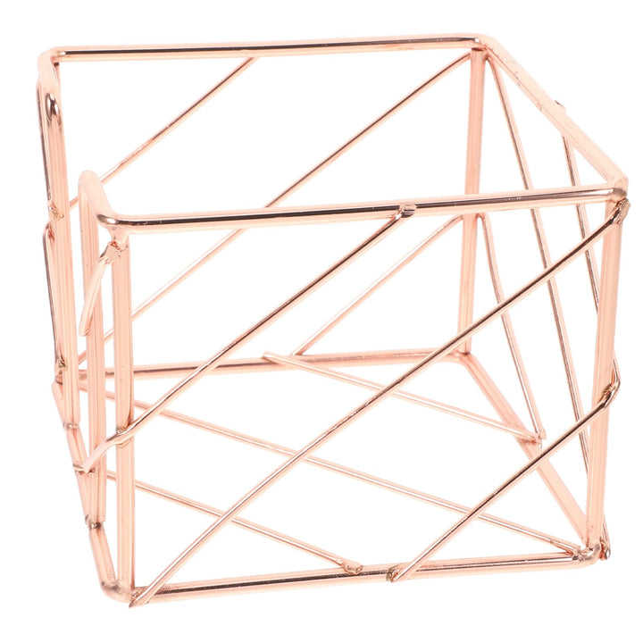 Cabilock Memo Halter Notizzettel Box Metall Rosegold Schreibtisch Zubehör Aufbewahrung Organizer Kom