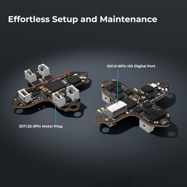 BETAFPV Matrix 1S G4 3IN1 HD Brushless Flight Controller, Built-in Serial ELRS RX with 5V 3A BEC, 12