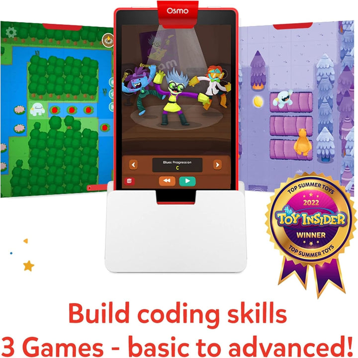 Osmo - Coding Family Bundle für iPad & Fire-Tablet - 3 Lernspiele - 5-10+ Jahre - spielend Programmi