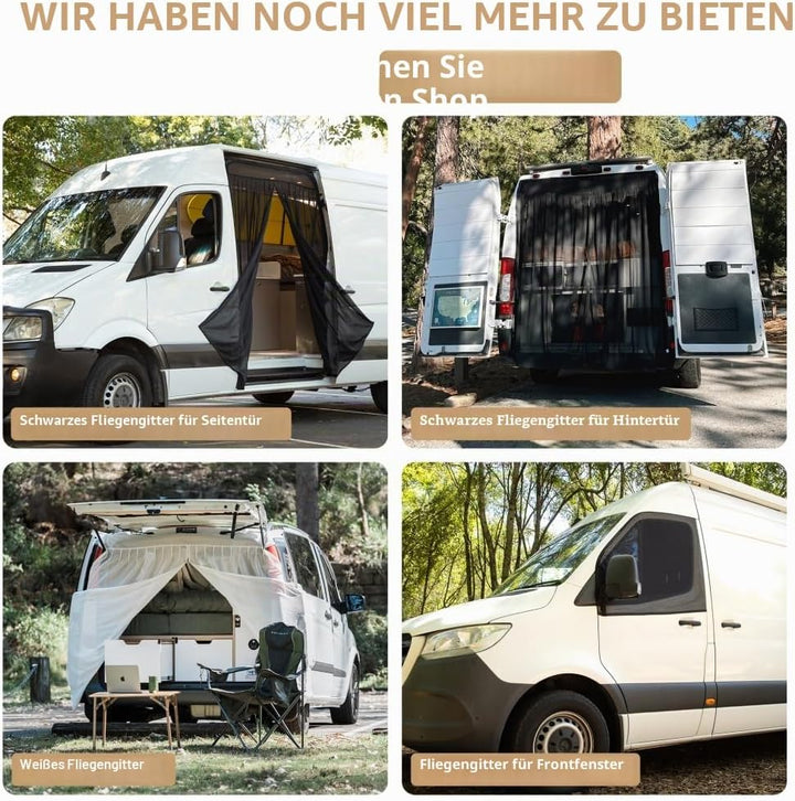 Living in a Bubble Isolierte Verdunkelungs-Schiebetürfensterabdeckung für Mercedes Sprinter (2007-Ak