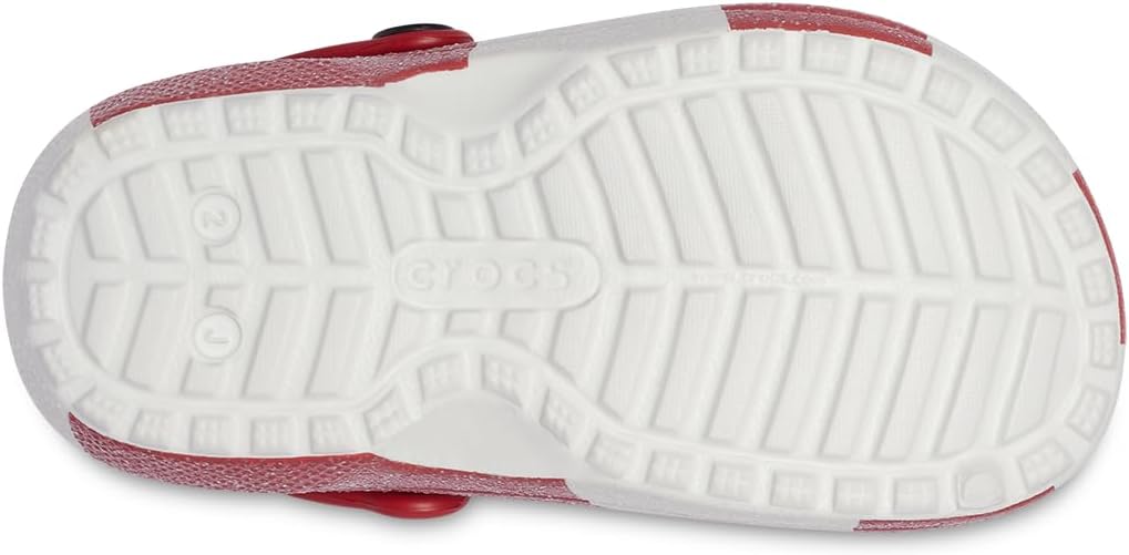 Crocs Classic Clog - Seasonal Graphic (Little Kid/Big Kid) 22 EU Weiss Rot, 22 EU Weiß Rot