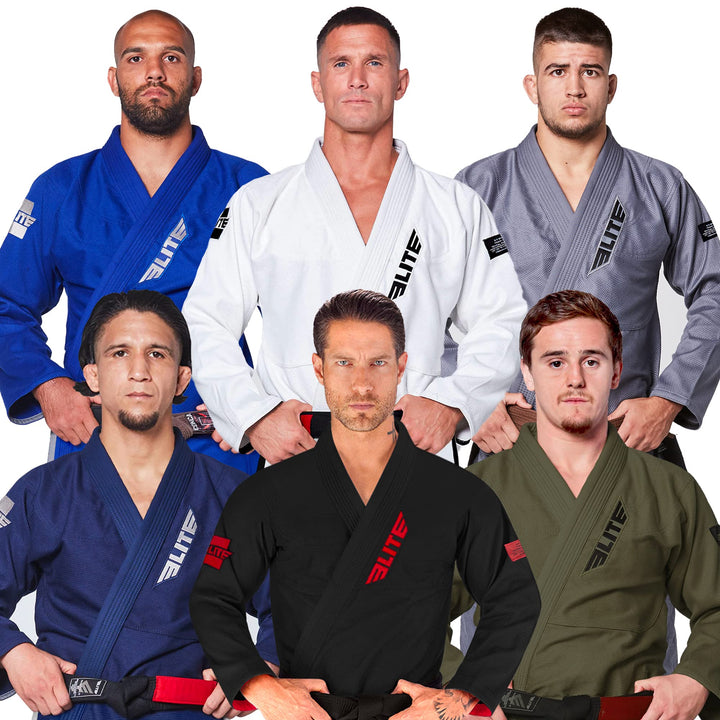 Elite Sports BJJ GI für Herren IBJJF Kimono BJJ Jiujitsu GIS W/sanforisierter Stoff & Gürtel (Siehe