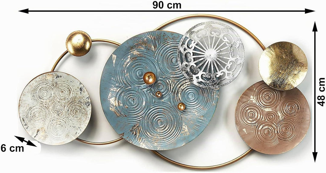Kobolo Wanddeko Metallbild 3D - Pastell - aus Metall in Pastellfarben