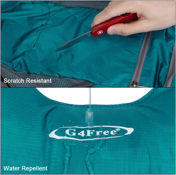 G4Free Ultraleichter 11 l kleiner faltbarer Rucksack für Reisen, Wandern, Radfahren, Wandern oder Me
