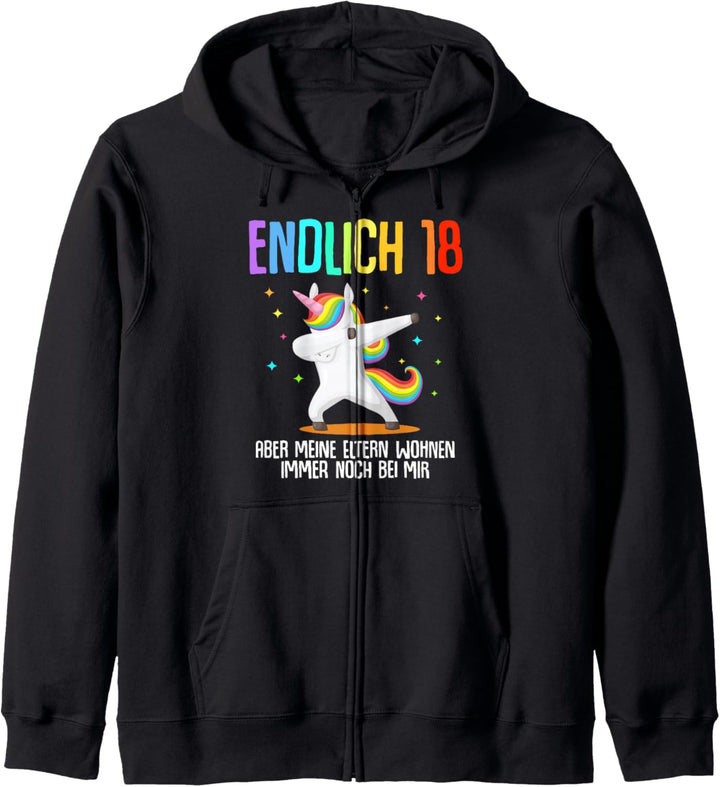 18. Geburtstag Junge Mädchen 18 Jahre 2006 Lustig Geschenk Kapuzenjacke