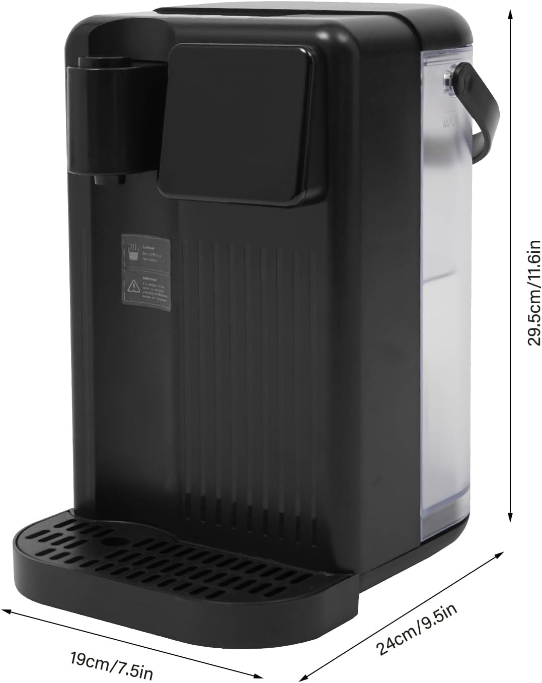 Donened - Instant Heisswasserspender, Heisswasserspender mit Wasserfilter, 3L Fassungsvermögen, Temp