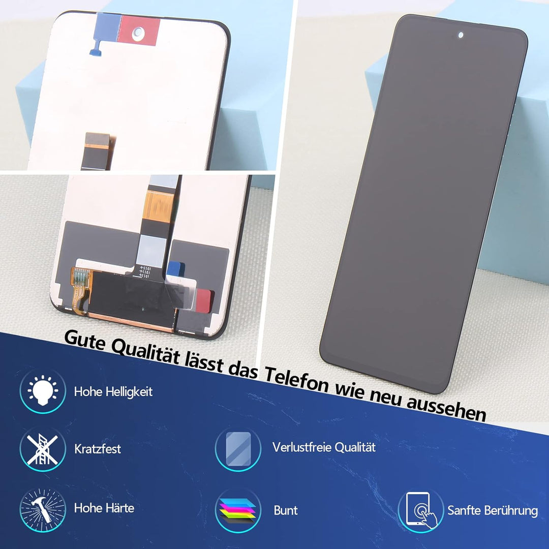 RongZy für Xiaomi Poco M4 Pro 5G LCD Bildschirmersatz für Xiaomi Poco M4 Pro 5G Touchscreen Digitali