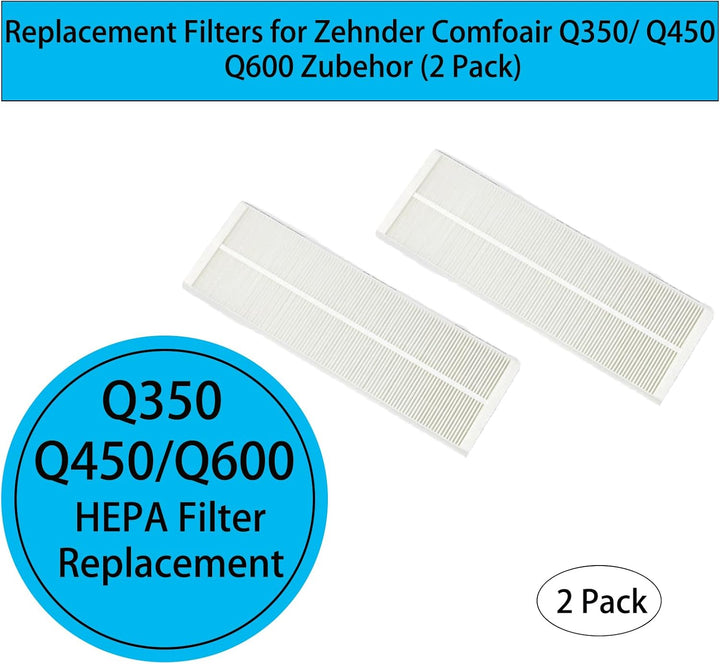 Ersatzfilter für Zehnder Lüftungsgeräte Comfoair Q350/ Q450/ Q600 Zubehör, G4 (Aufnahme) Filter (2 s