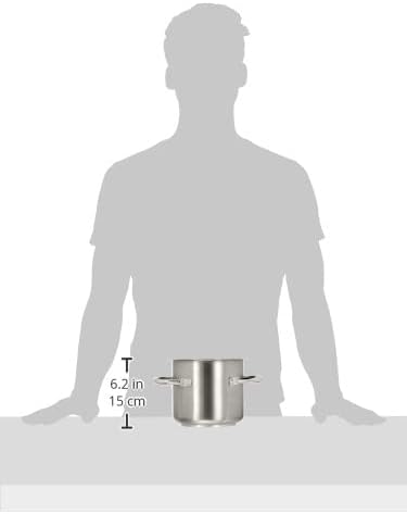 Paderno Suppentopf, Edelstahl, 9 l 3 3/8qt silber 3.4 Quarts, 3.4 Quarts
