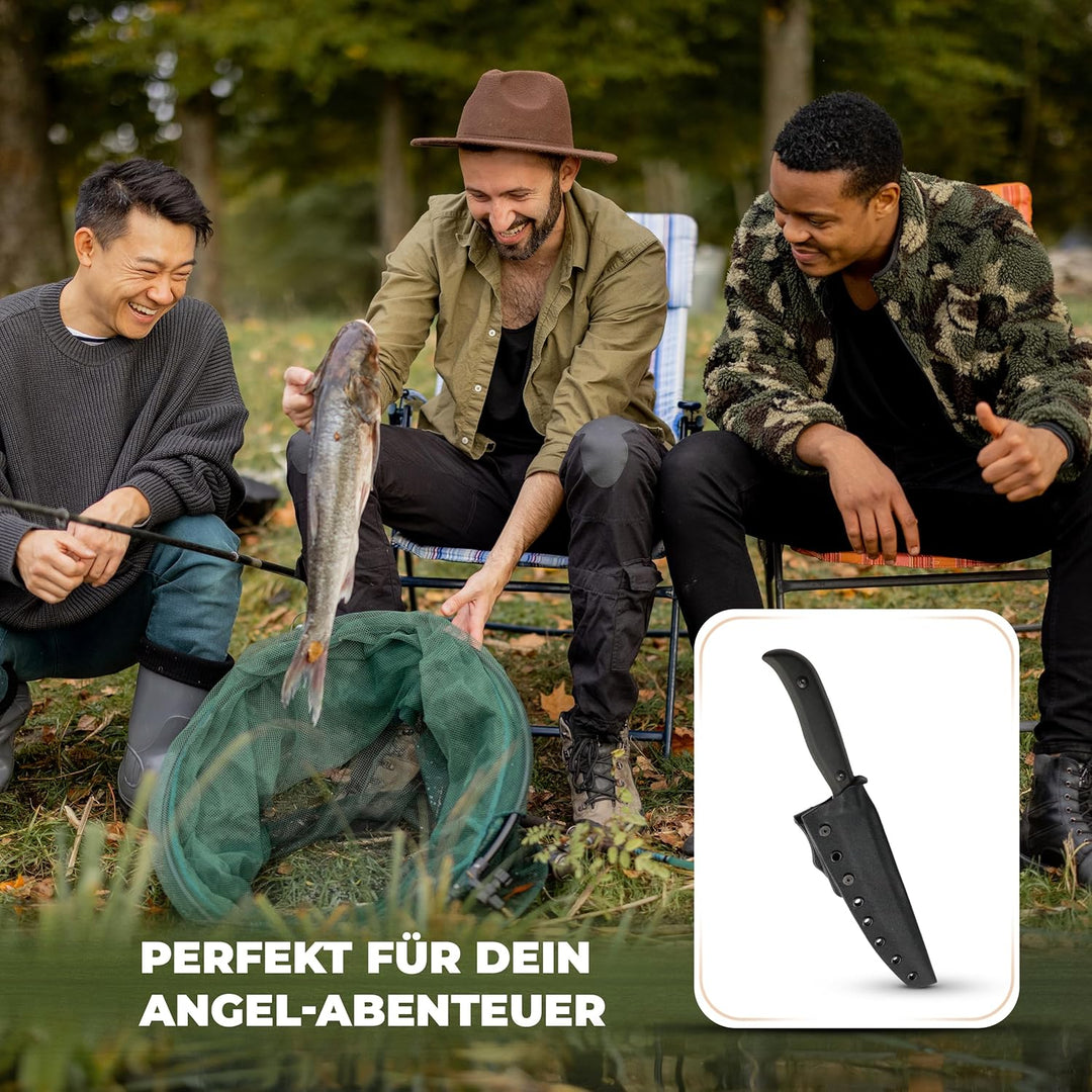 Messerfieber® Filetiermesser 16 cm [Mit Edelstahlklinge & T10-Griff] – inkl. Kydex-Scheide – Filetie