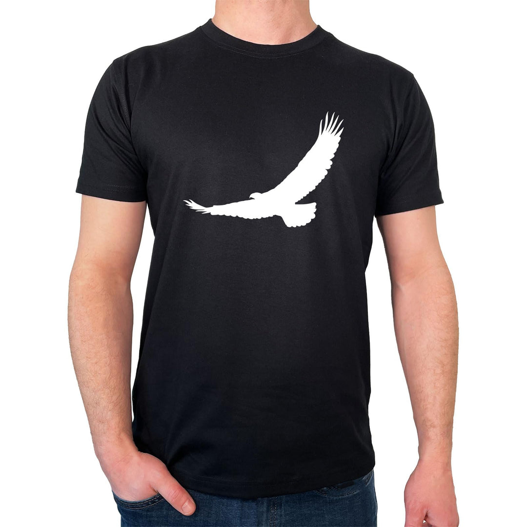 Herren T-Shirt Eagle Silhouette Adler Geschenk Grösse S-3XL Bio Baumwolle Fairtrade Eagle Silhouette