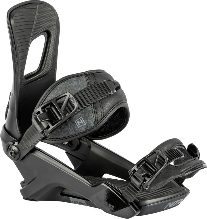 Nitro Herren Rambler Snowboardbindung, Ultra Black, L L ULTRA BLACK, L ULTRA BLACK