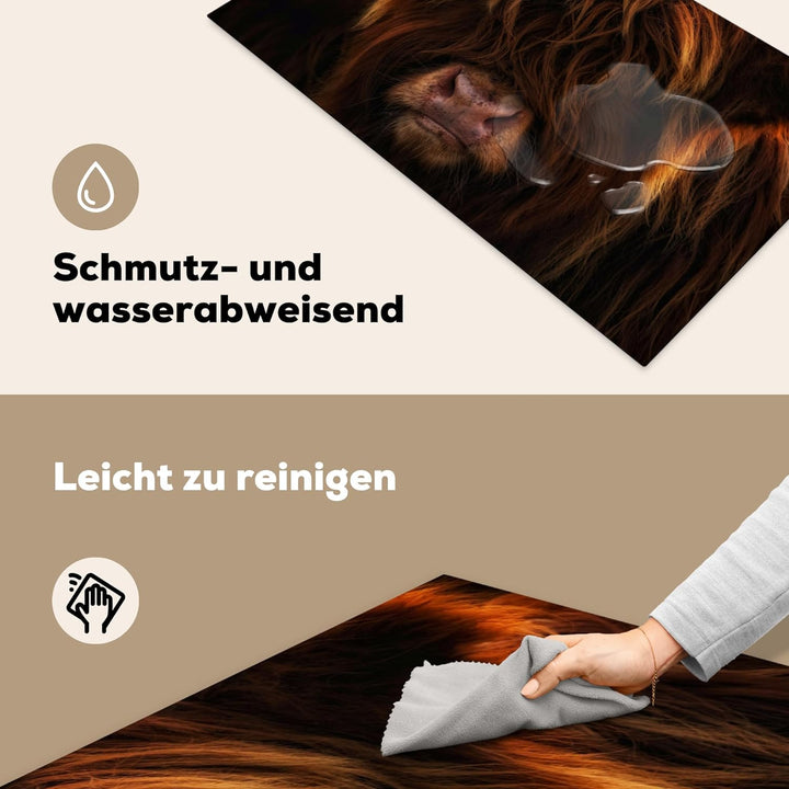 KitchenYeah© Herdabdeckplatte Einteilig Küche Abdeckplatte für Ceranfeld Abdeckung Induktionskochfel