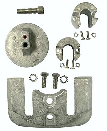 Saarwebstore Navalloy Anoden Set Mercruiser Antriebe Alpha One Bravo Anodenmetall alle Gewässer Süss