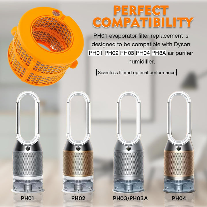 Luftreiniger Kohlefilter Kompatibel mit Dyson Pure Humidify Cool PH01 PH02 PH03 HP04 PH3A, Verdampfe