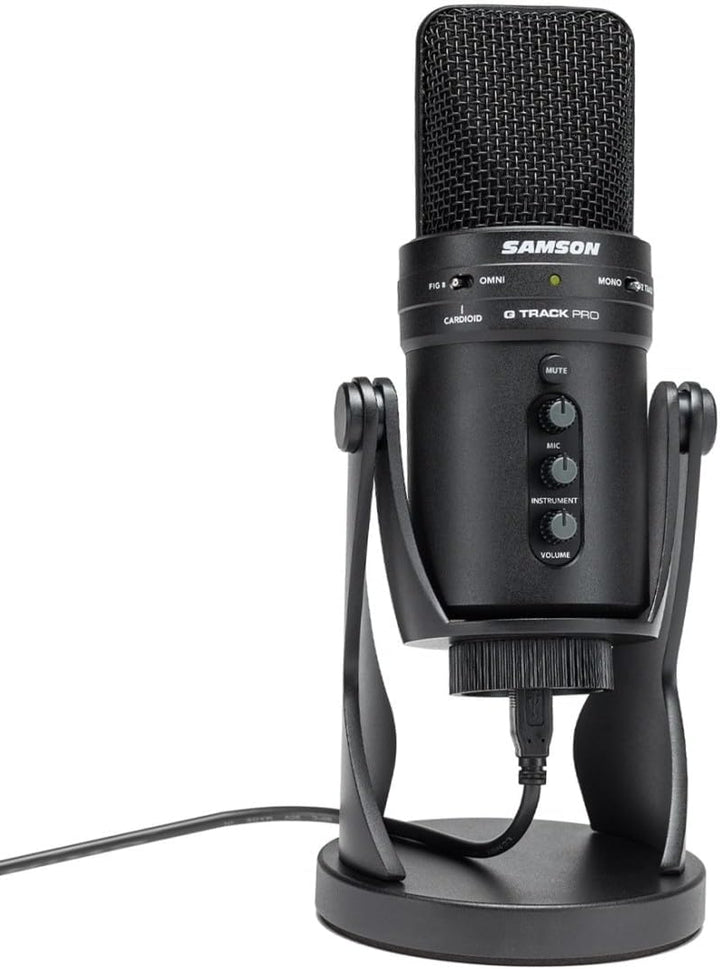 Samson G-Track Pro USB-Mikrofon + keepdrum WS02 Schaumstoff-Windschutz