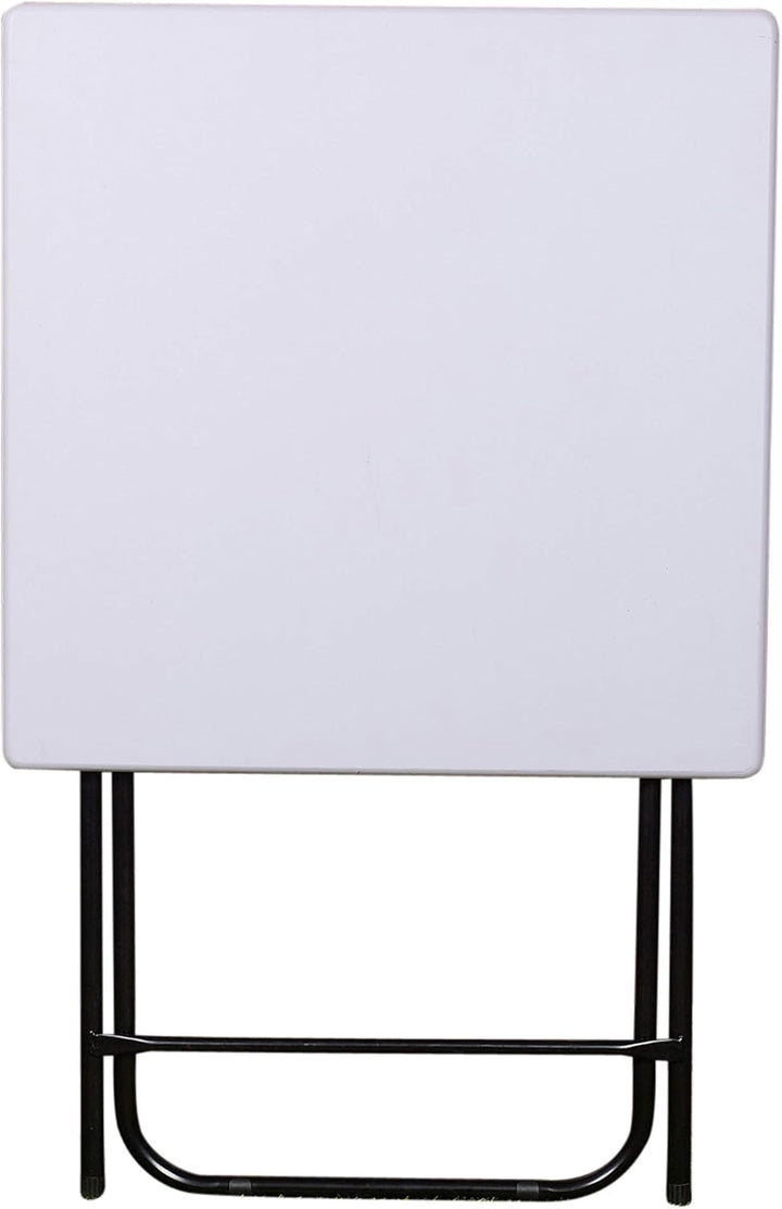 URBNLIVING Metall Beine Faltbar Seite Kaffeetisch - Weiss, Large Weiss Large, Weiss Large