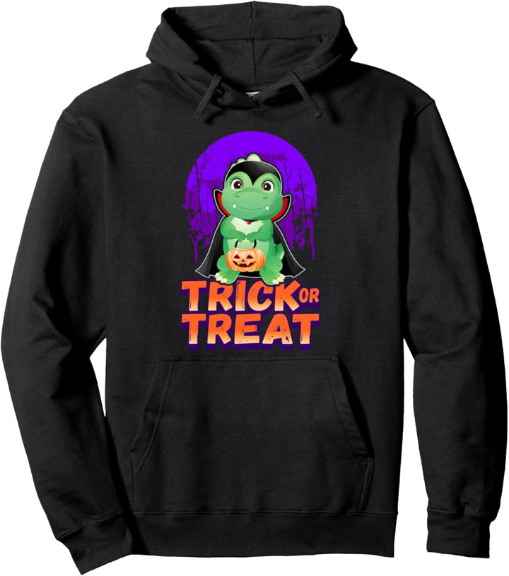 Halloween Süsses oder Saures, Vampir-Dinosaurier Pullover Hoodie