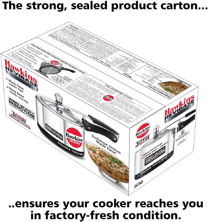 Hawkins hevibase IH20 Induktion Schnellkochtopf, klein, silber 3-Litre, 3 Liter