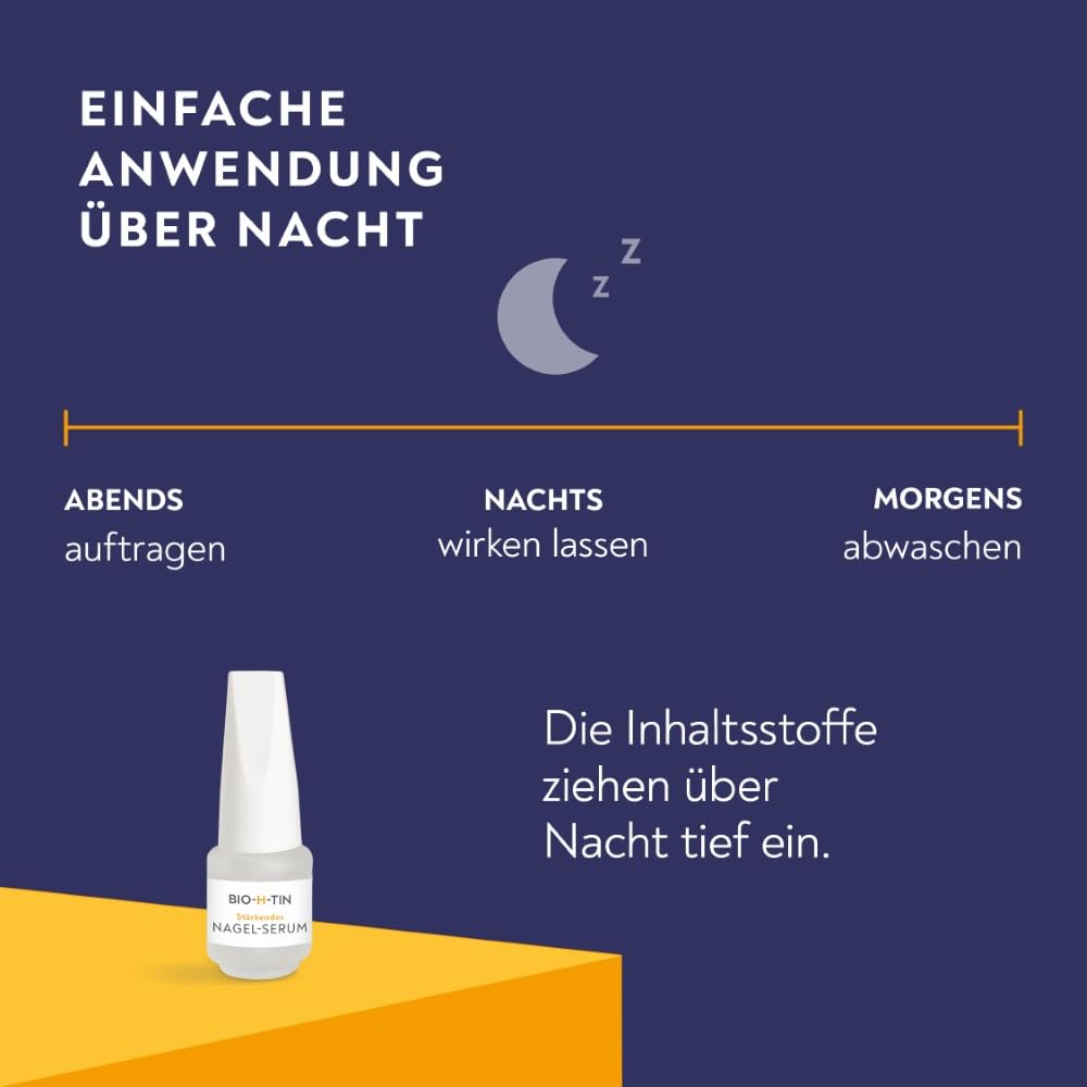 BIO-H-TIN stärkendes Nagel-Serum – Zum Aufbau kräftiger &amp; gesunder Nägel in nur 4 Wochen– 6,6 ml Nag