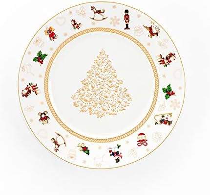 Tischplatte Geschirr Weihnachtsteller 3 Stück (28-25-22 cm) Xmas