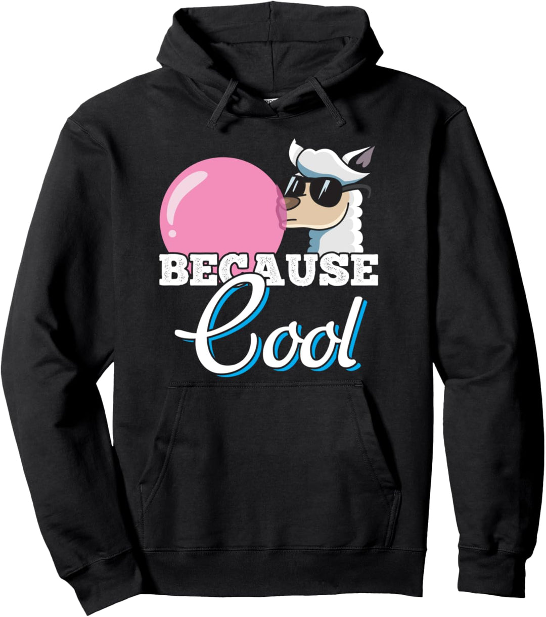 Lama Glasses Pink Bubble Gum - Lustiges Sprichwort Pullover Hoodie