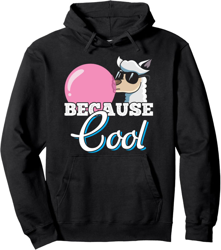 Lama Glasses Pink Bubble Gum - Lustiges Sprichwort Pullover Hoodie