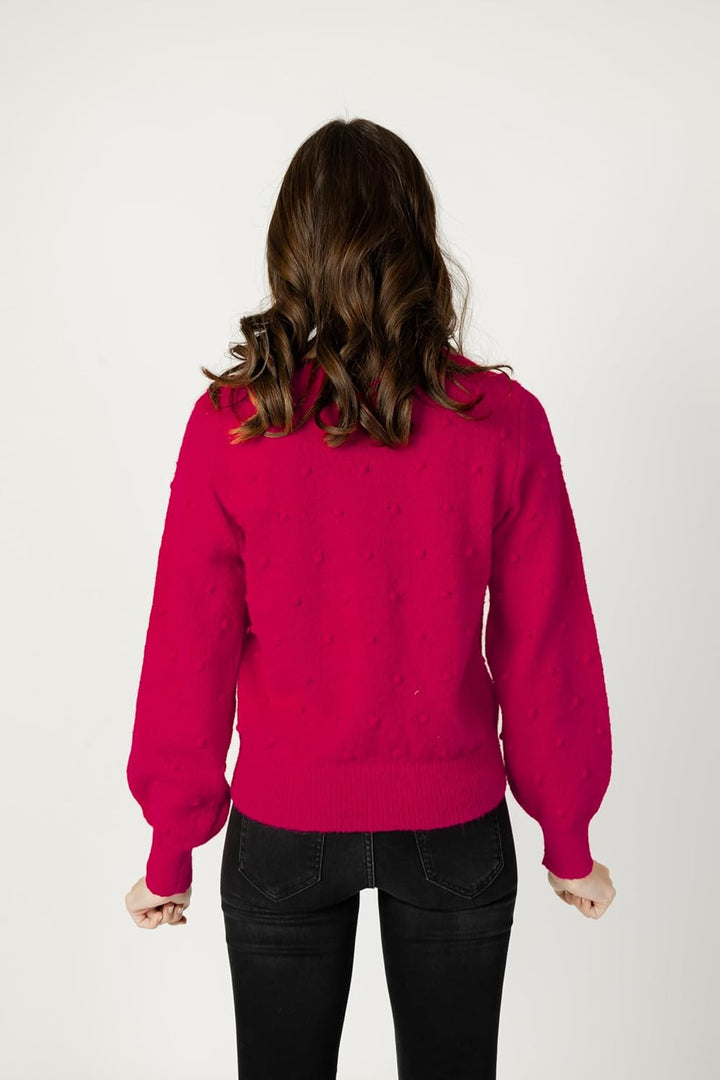 Vila Damen Vituli L/S Rev Knit Cardigan/Su/Pb Strickjacke, S Rosa