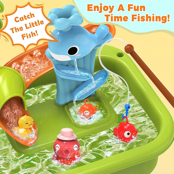 Spielzeugspüle mit fliessendem Wasser, elektrisch, batteriebetrieben, mit Rutsche, für Kinder zwisch