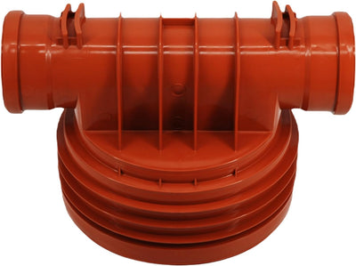 KG Kontrollschacht DN 400/2 x Anschlüsse160-125-110 Höhe 0,5m bis 2m Revisionsschacht Abwasserschach