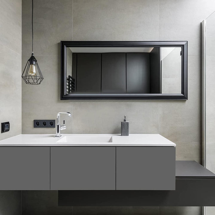Hode Klebefolie Grau Möbelfolie Matt 90x600cm für Möbel Wand Schränke Schreibtisch Vinyl Wasserdicht