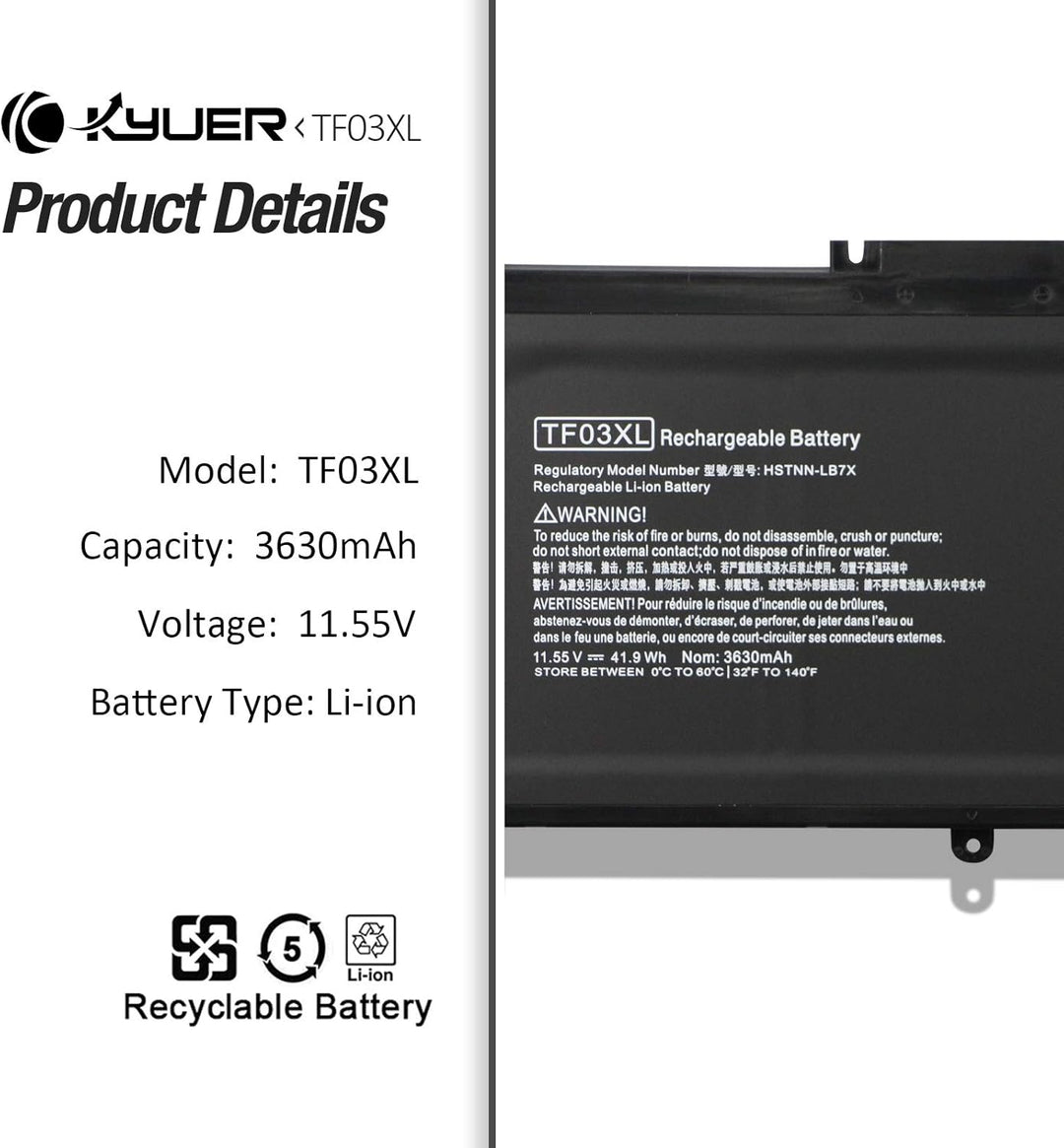 TF03XL 920070-855 920046-421 HSTNN-LB7J HSTNN-LB7X HSTNN-UB7J Laptop Akku für HP Pavilion 14-bf 14-b