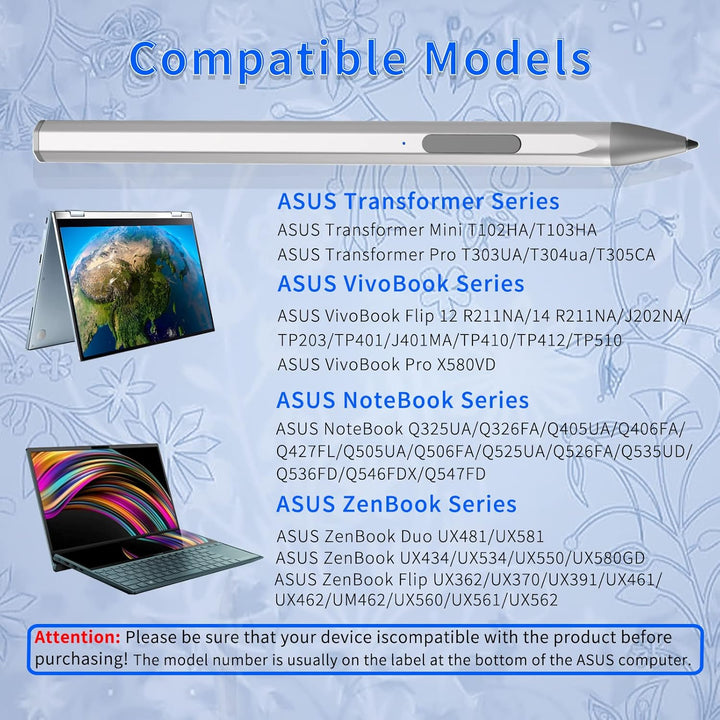Stylus Pen für ASUS Transformer/Mini/ASUS Zenbook Flip/Pro/ASUS Vivobook Flip/Pro/Duo/ASUS Notebook,