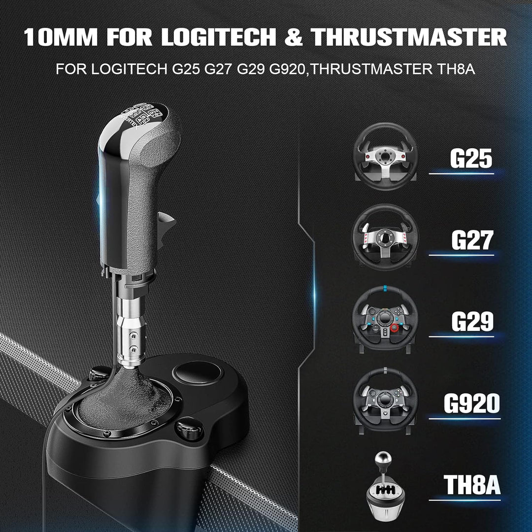 aikeec USB Shifter Knob PC, 18 Gänge PC Schalthebel Knob für Euro Truck Simulator 2 ATS ETS2, PC Tru