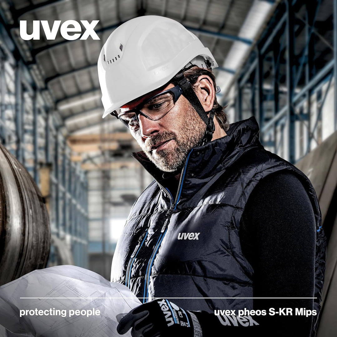 uvex pheos S-KR MIPS Schutzhelm - Industrieschutzhelm - MIPS-Technologie, stufenlose Weitenregulieru