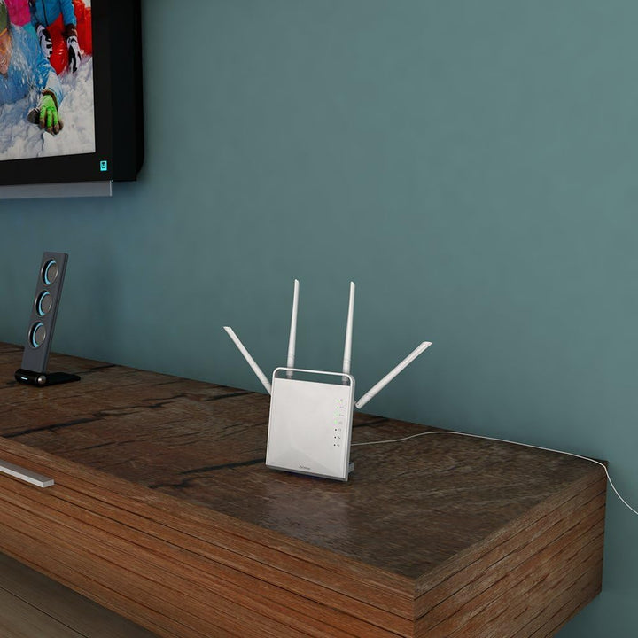 STRONG Dual Band Gigabit WLAN Router 1200, Bis 1200 Mbit/s für 5GHz WiFi, LAN, WAN, WLAN Verstärker,