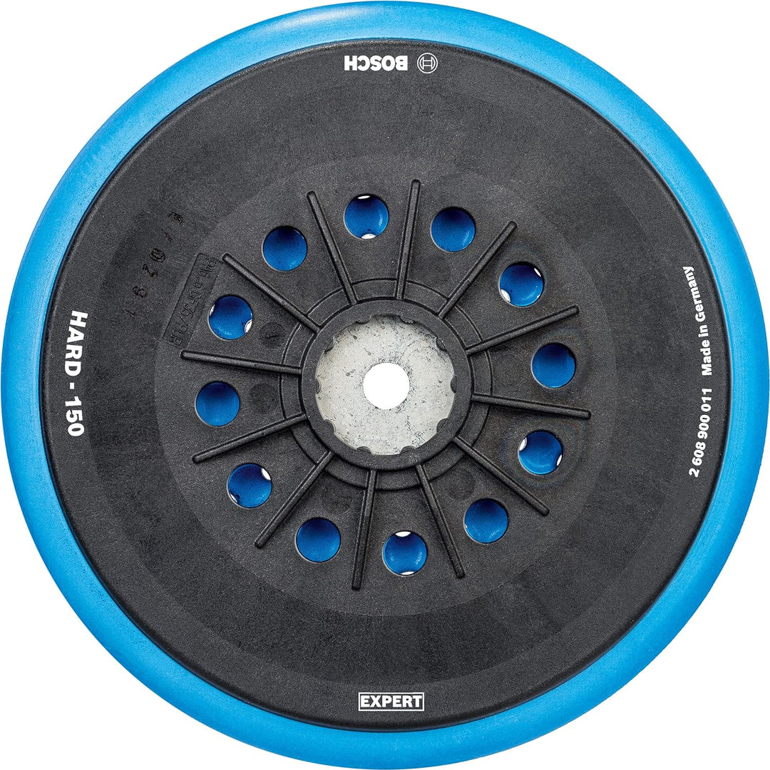 Bosch Professional 1x Expert Multihole Stützteller (für Bosch, Version hart, Ø 150 mm, Zubehör Exzen