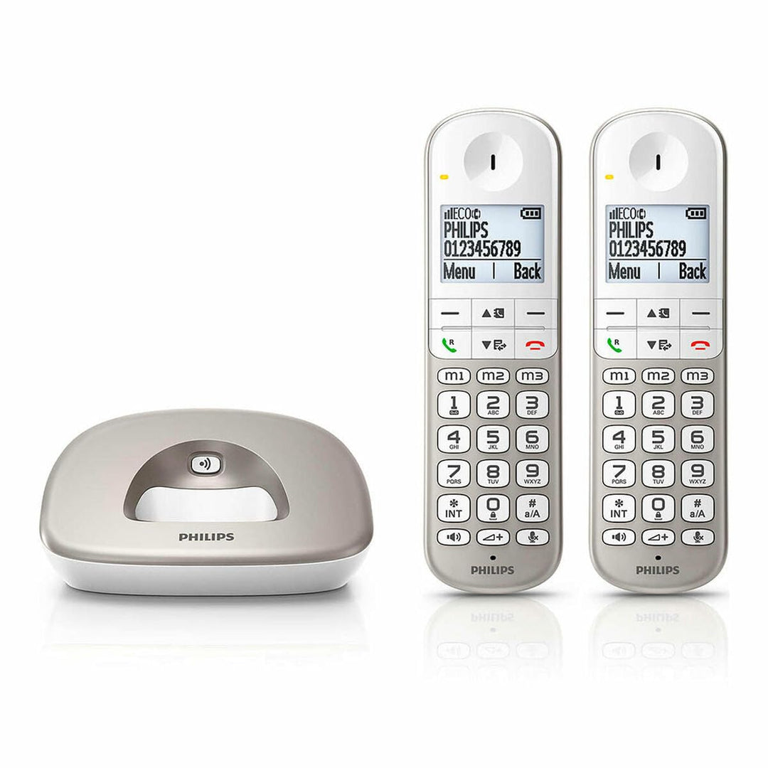 Philips TELÉFONO INALÁMBRICO XL4902S/34/ Pack Duo/Plata