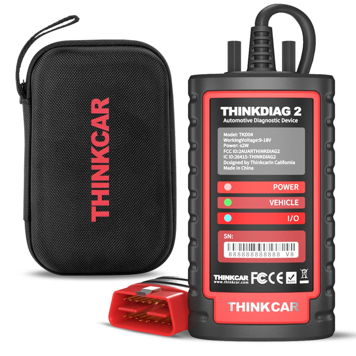 thinkcar obd2 Diagnosegerät,ThinkDiag 2 Bluetooth OBD2 Diagnose Scanner für Alle Fahrzeuge mit 15 Re