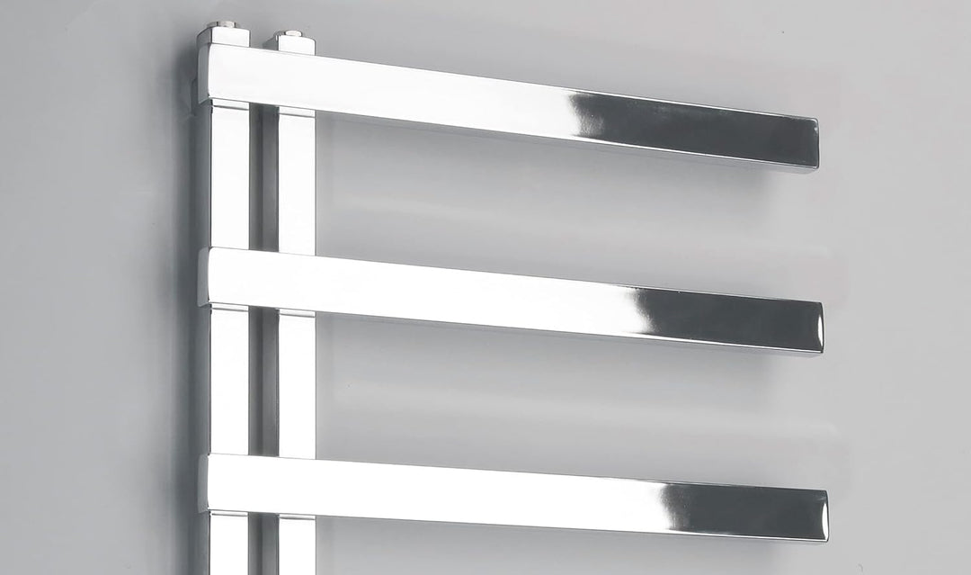 Home Badheizkörper „Nosy“ - Chrom - Moderner Design - Mittelanschluss 1/2“ - 500x800mm - Handtuchwär