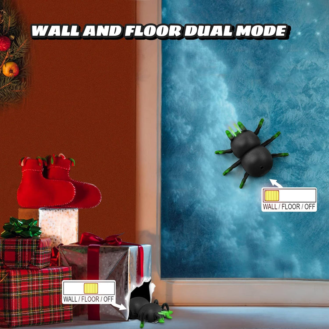 OBEST Ferngesteuerte Spinne Spielzeug mit Wandkletterfunktion, Wand und Boden Dual-Mode Halloween Sp