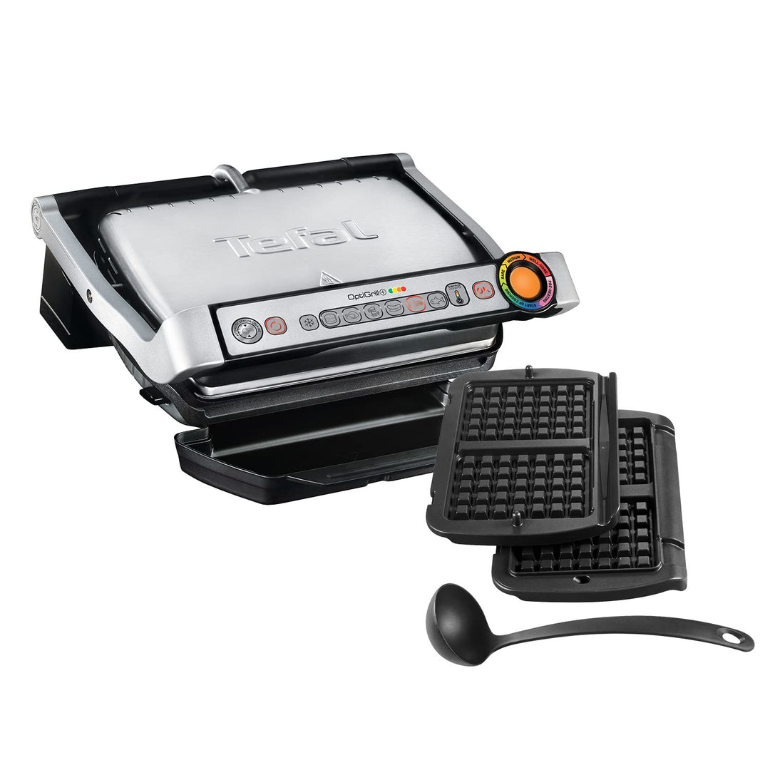 Tefal GC716D Kontaktgrill, Kunststoff, Schwarz, Metallisch, 401 x 229 x 450 mm