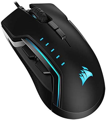 Corsair Glaive PRO RGB Komfortable FPS/MOBA Optisch Gaming Maus (18.000 DPI Optisch Sensor, Austausc