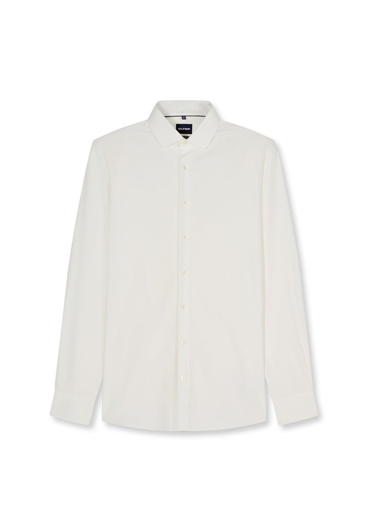 OLYMP Herren Businesshemd Langarm Level Five 24/Seven,Twill,Body fit,Modern Kent 38 Hellbeige 20, 38