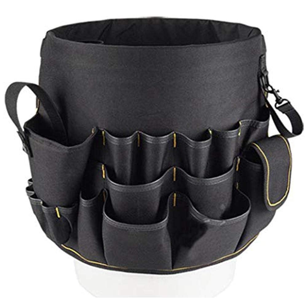 Zerodis Tools Bucket Tool Organizer, Bucket Canvas Werkzeughalter und Organizer Eimer mit 56 Taschen