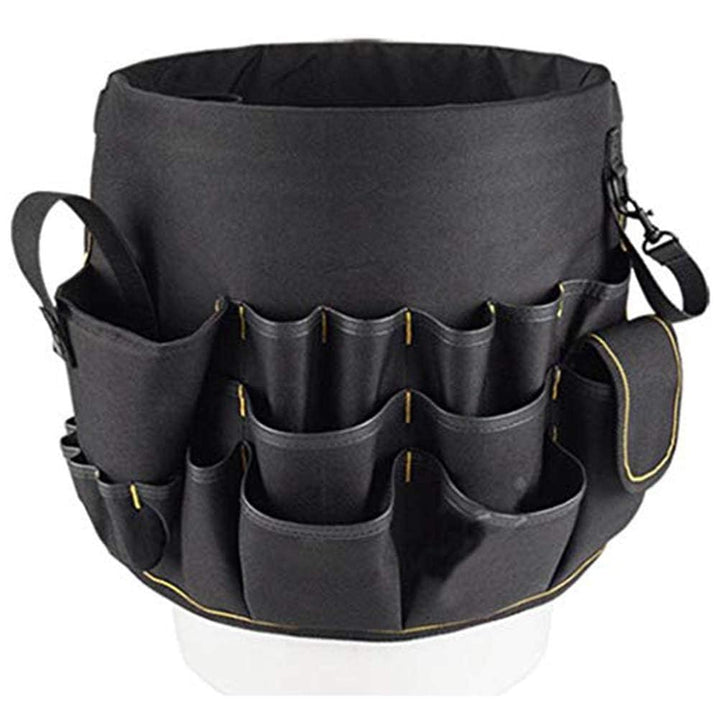 Zerodis Tools Bucket Tool Organizer, Bucket Canvas Werkzeughalter und Organizer Eimer mit 56 Taschen