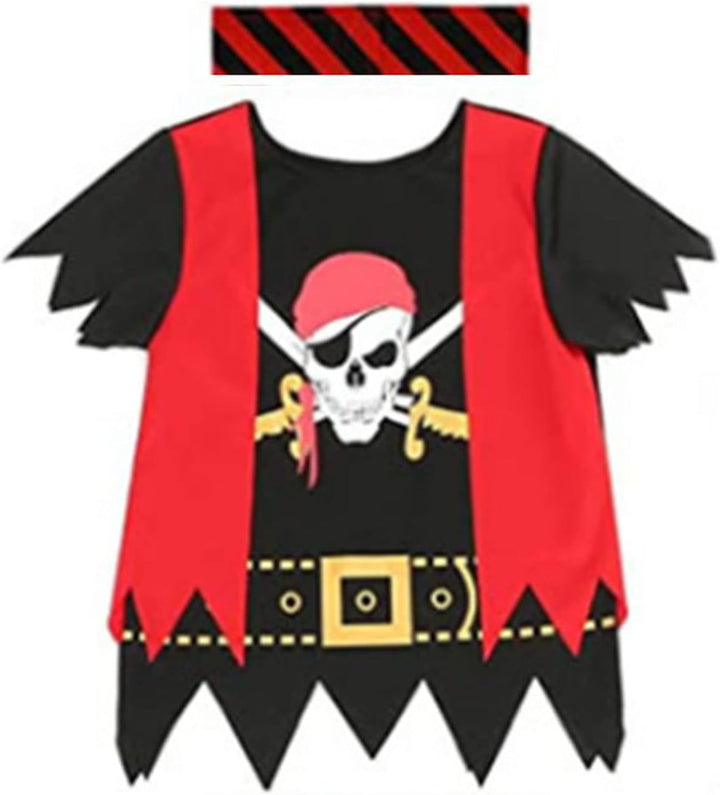 Sincere Party Aufrichtige Partei Piratenkostüm für Kinder, Piraten-Rollenspiel-Kits Für Kinder 3-4,
