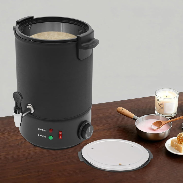 Bagyaluu Wachsschmelzer, 6L/8L/10L Elektrischer Wachsschmelztopf, 1100W, Einstellbare Temperatur, Au