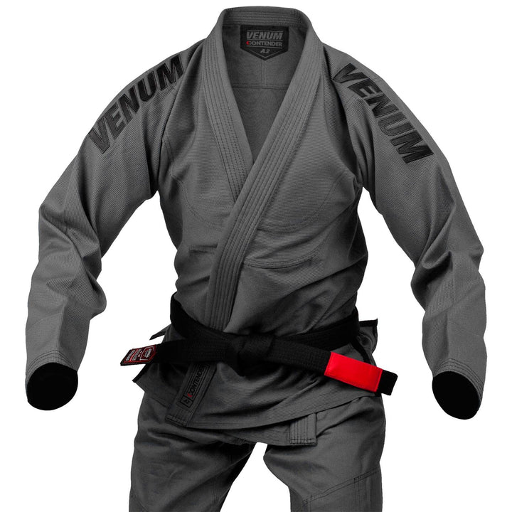 Venum Herren Contender Evo BJJ Kampfanzug Dunkelgrau A5, Dunkelgrau A5